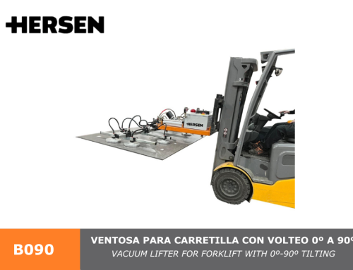 Ventosa para carretilla con volteo 0º a 90º